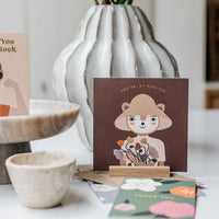 Little Otja oak card stand for A6 cards and photos