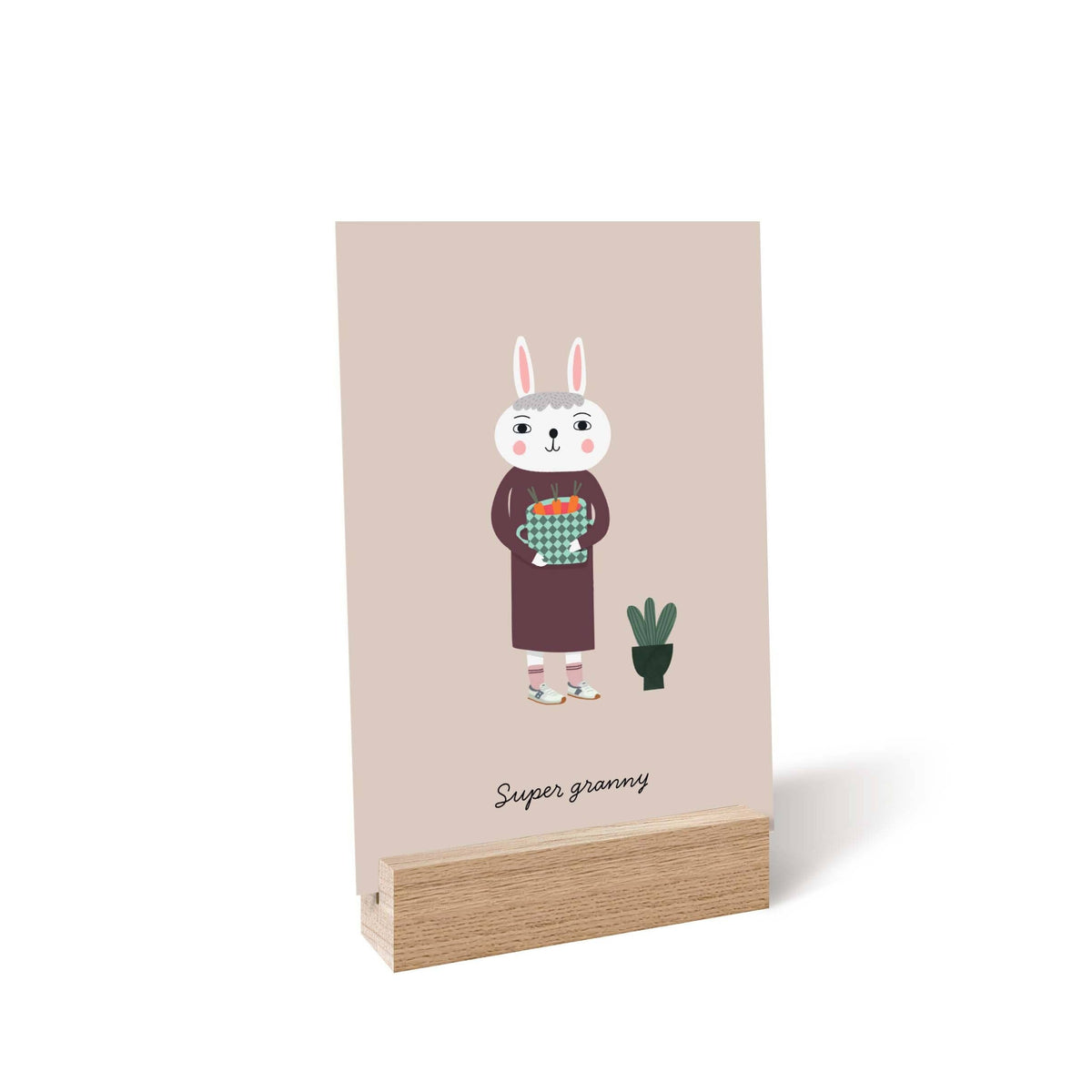 Little Otja oak card stand for A6 cards and photos