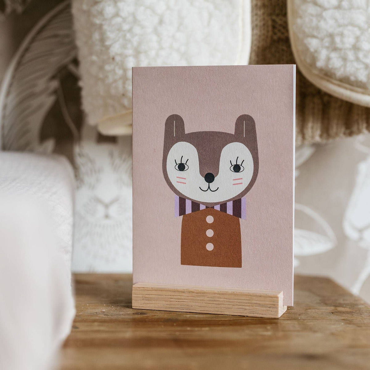 Little Otja oak card stand for A6 cards and photos