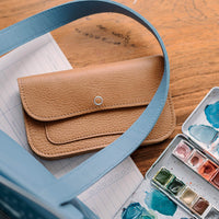 Laudeen | Keecie | Wallet | Cat Chase Medium | Cognac used look