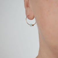 Laudeen | Fräulein Tapir | AQUA | Hoop Earrings