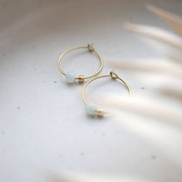 Laudeen | Fräulein Tapir | AQUA | Hoop Earrings