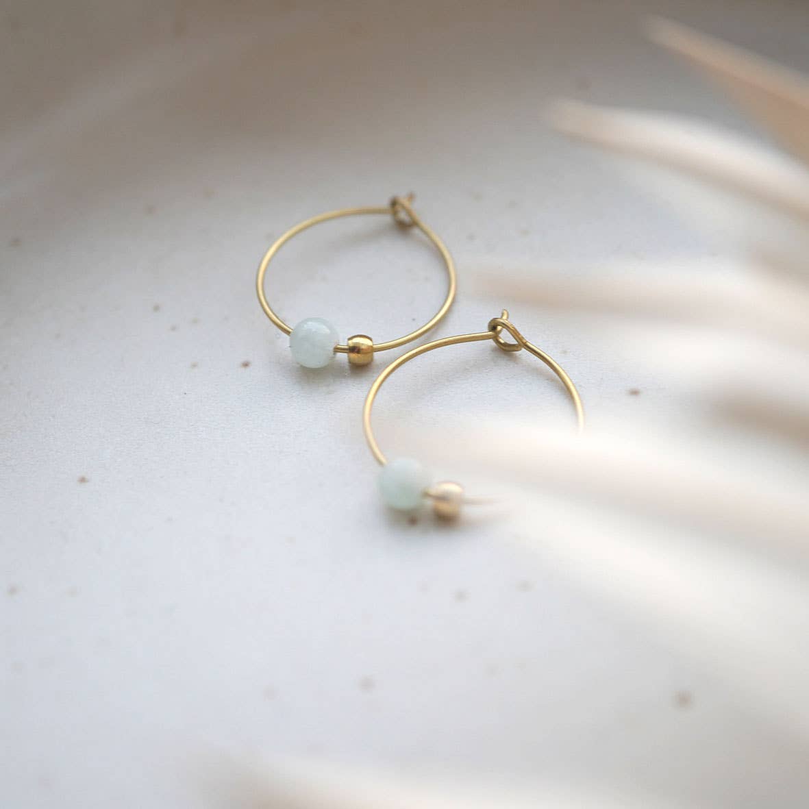 Laudeen | Fräulein Tapir | AQUA | Hoop Earrings