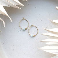 Laudeen | Fräulein Tapir | AQUA | Hoop Earrings