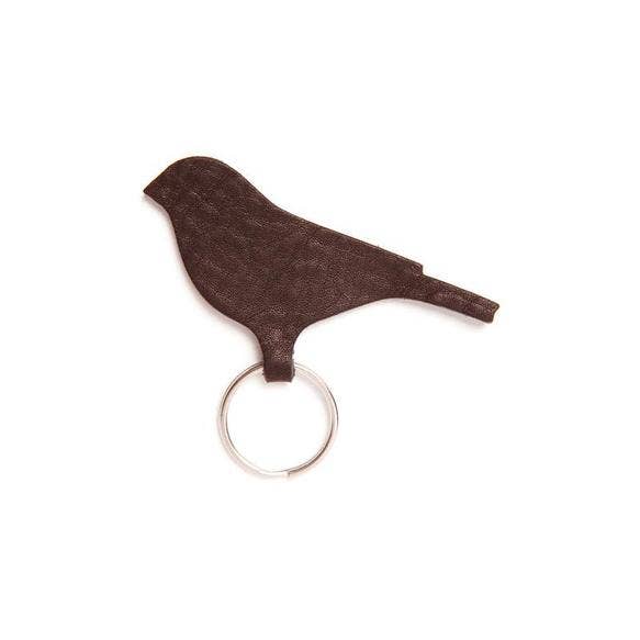 Laudeen | Keecie | Keyring | Mini Tweet | Dark Brown used look