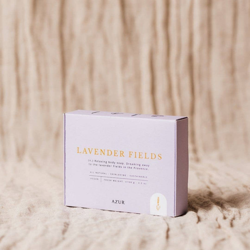 Laudeen | Azur Natural Bodycare | LAVENDER FIELDS | Body bar | Natural soap