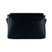 Laudeen | Renato Borzatta | Leather handbag with shoulder strap - Dark Blue