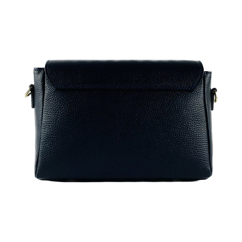 Laudeen | Renato Borzatta | Leather handbag with shoulder strap - Dark Blue