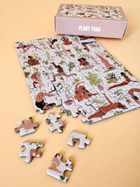 Laudeen | Piecely Puzzles | Plant Yoga | Mini puzzle | 99 pcs