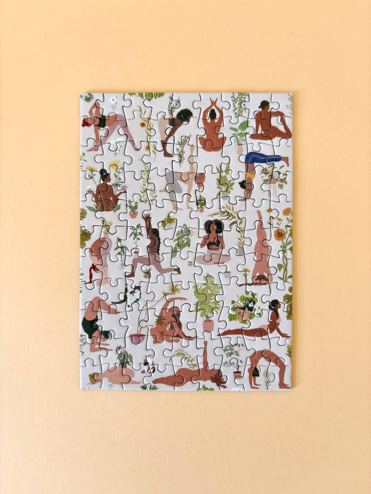 Laudeen | Piecely Puzzles | Plant Yoga | Mini puzzle | 99 pcs