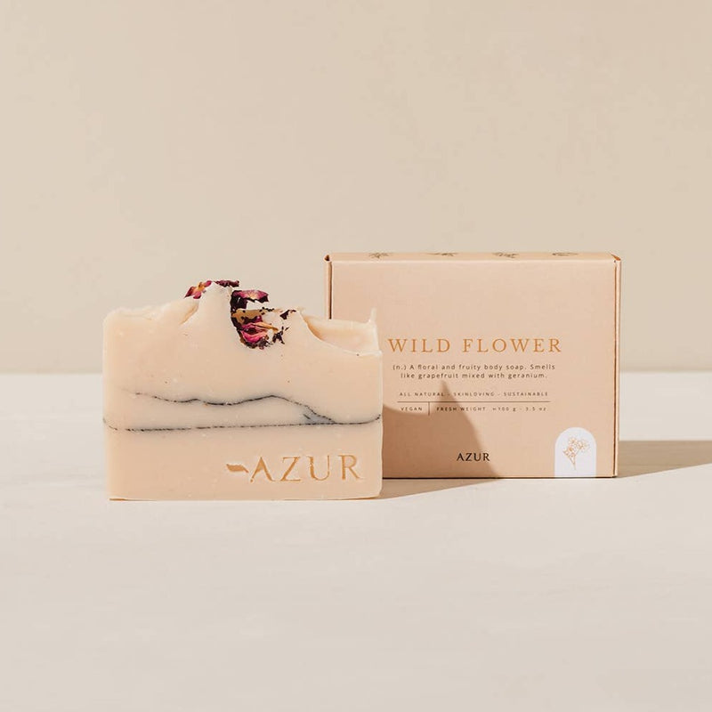 Laudeen | Azur Natural Bodycare | WILD FLOWER | Body bar | Natural soap