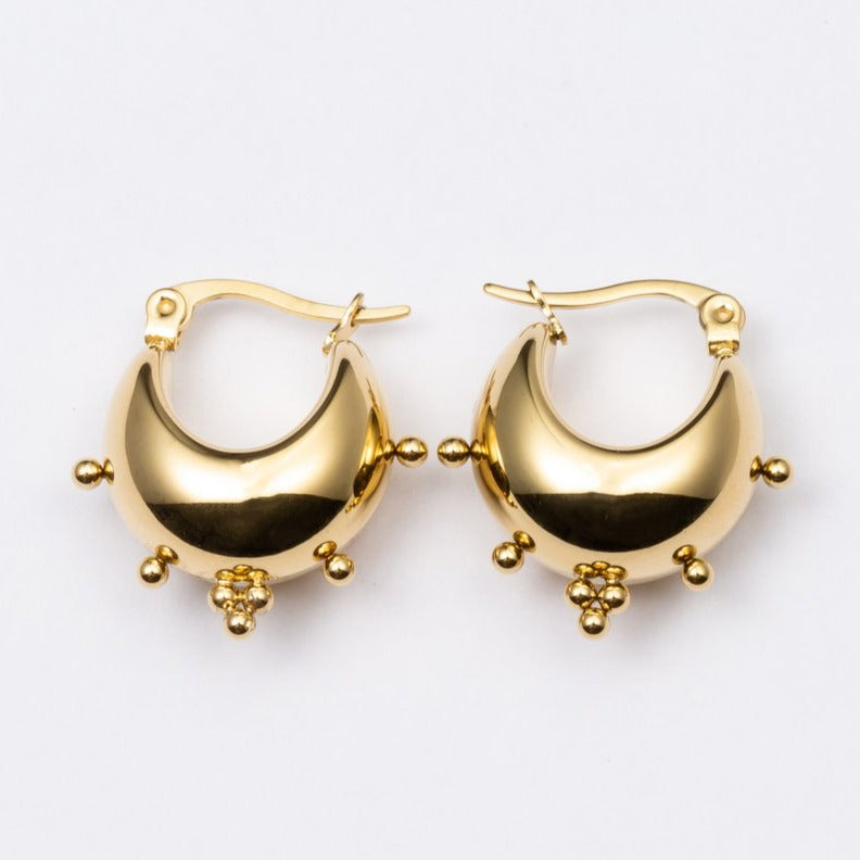 Laudeen - Earrings stainless steel Gold - WAUW