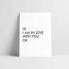 Laudeen | LOVE IS THE NEW BLACK | In love with you - Postcard