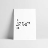 Laudeen | LOVE IS THE NEW BLACK | In love with you - Postcard